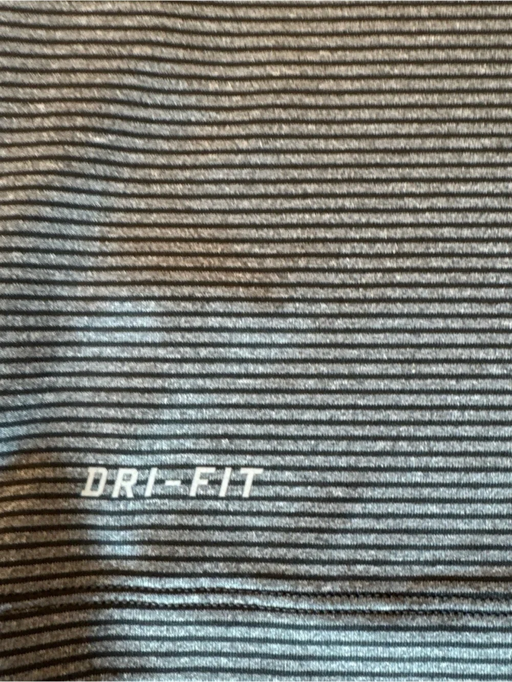 Nike Tiger Woods Men's Gray and Black Striped Polo - golf polo - DRI-FIT